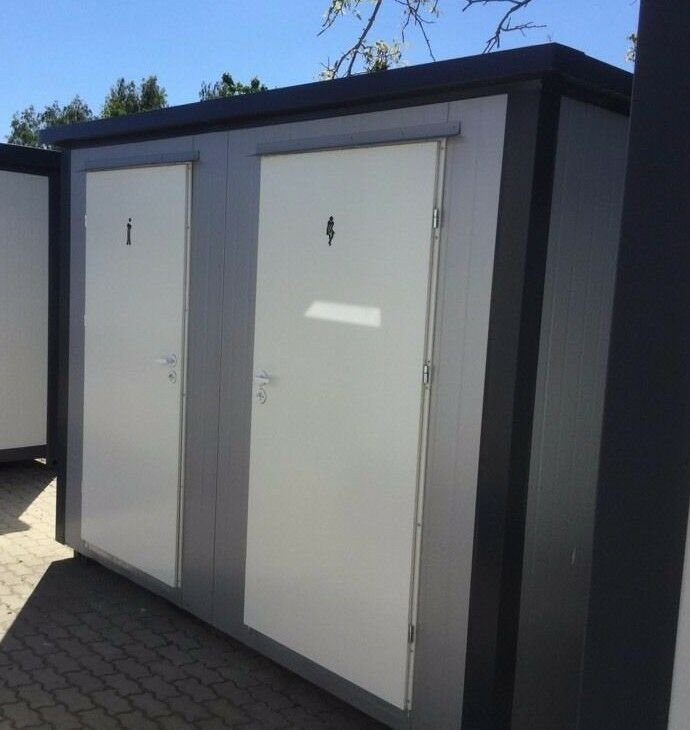 Conteneur sanitaire conteneur de toilette toilette double cabine conteneur de toilette NOUVEAU – Image 11